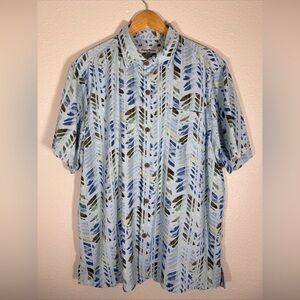 Tommy Bahama short sleeve resort wear size large silk blend wrinkle free travel